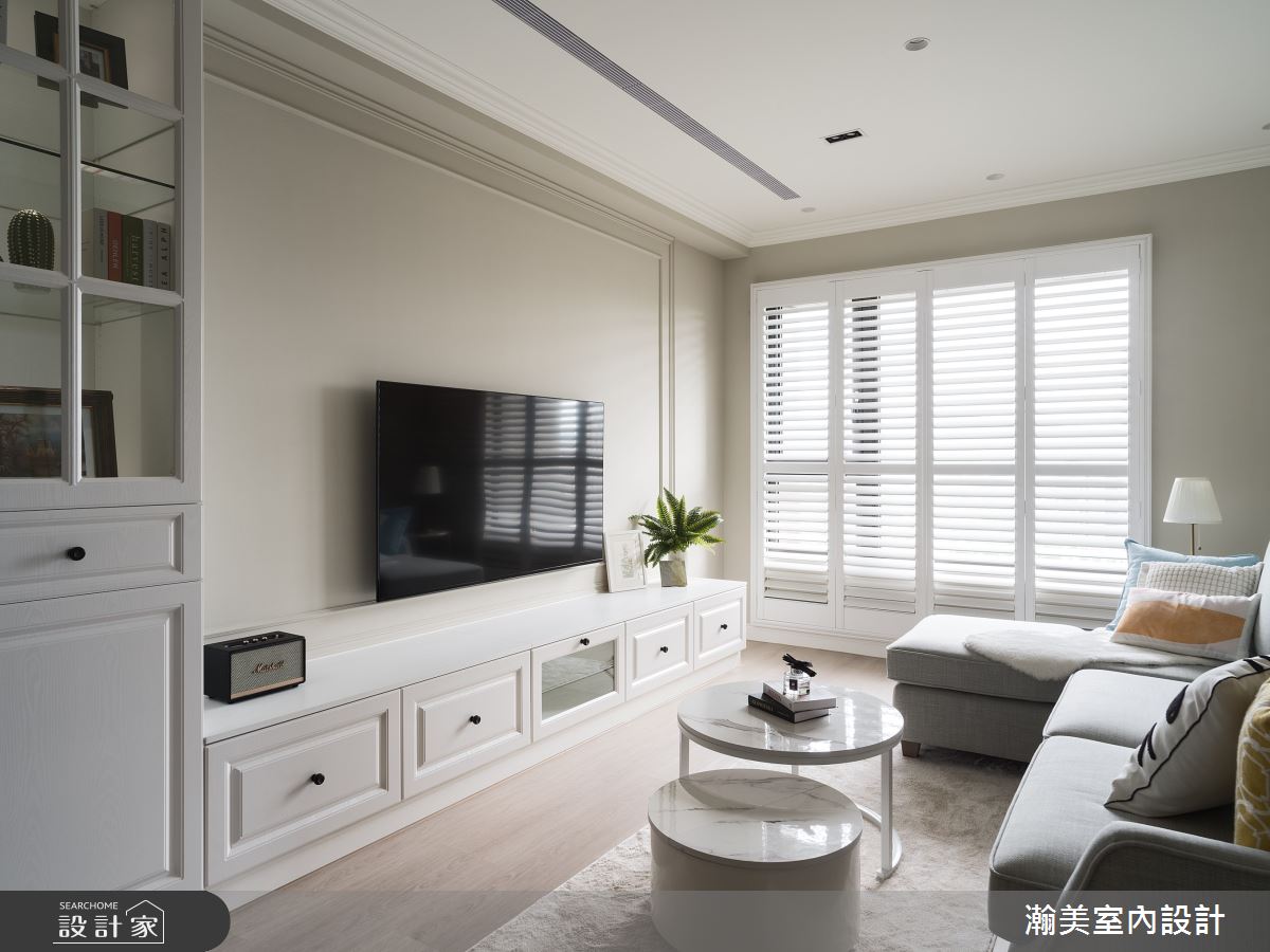 32坪預售屋＿美式風客廳案例圖片＿瀚美室內設計＿瀚美_唯美時光之5