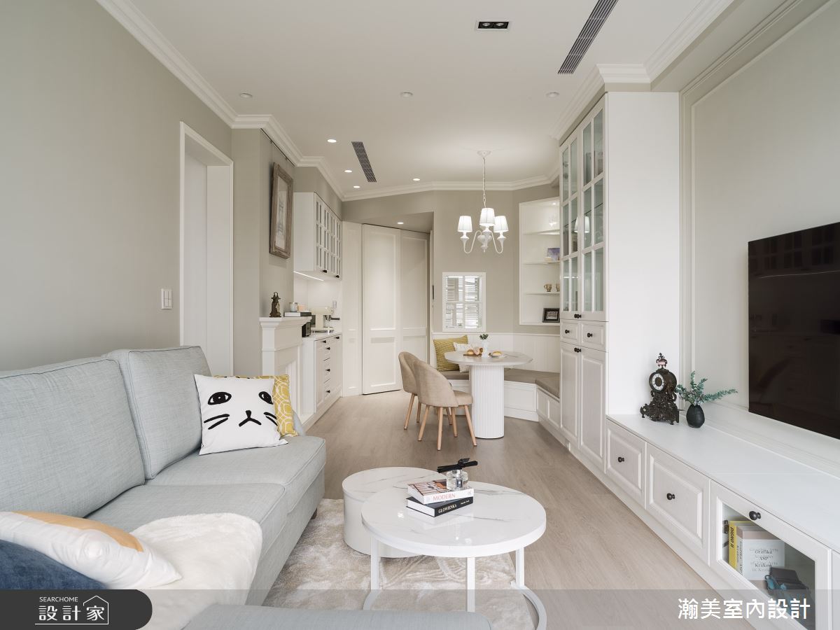 32坪預售屋＿美式風客廳餐廳案例圖片＿瀚美室內設計＿瀚美_唯美時光之8