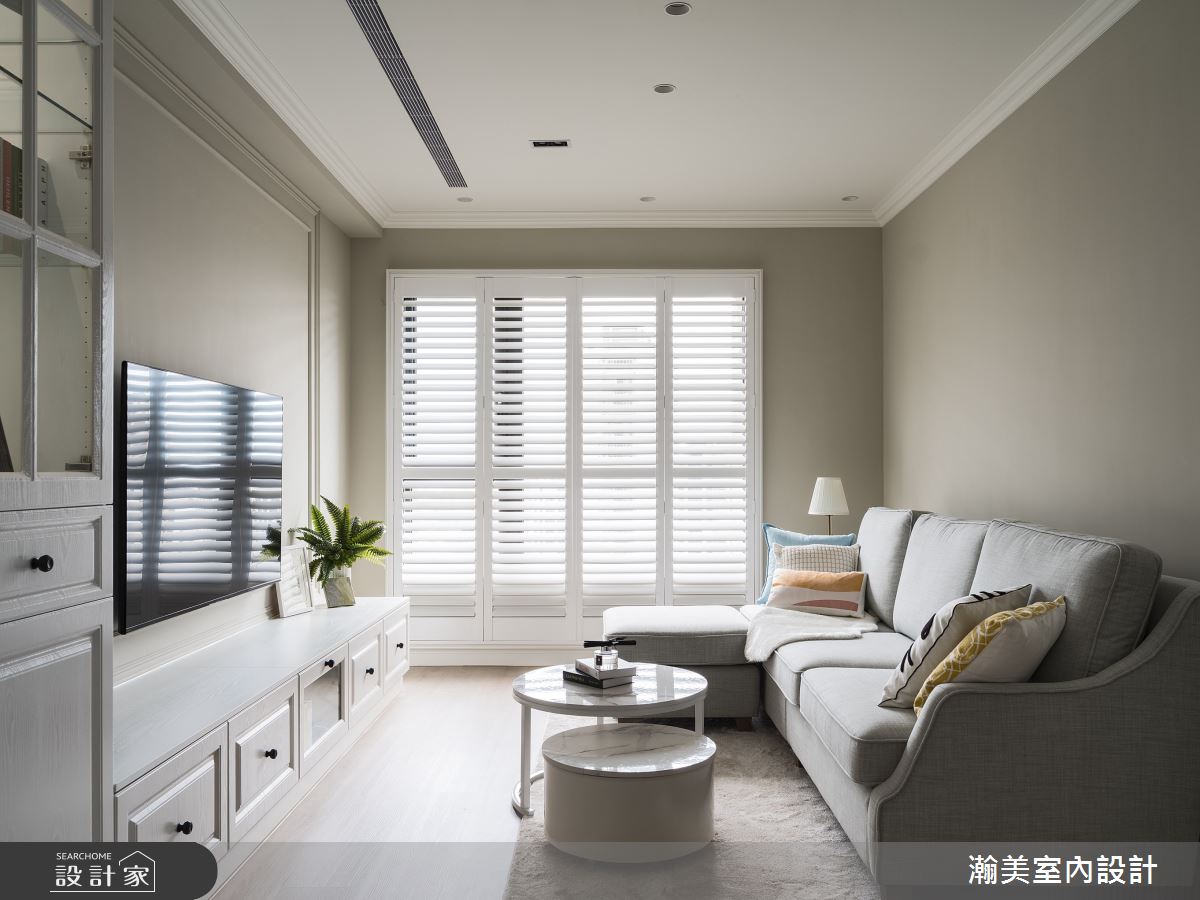 32坪預售屋＿美式風客廳案例圖片＿瀚美室內設計＿瀚美_唯美時光之6
