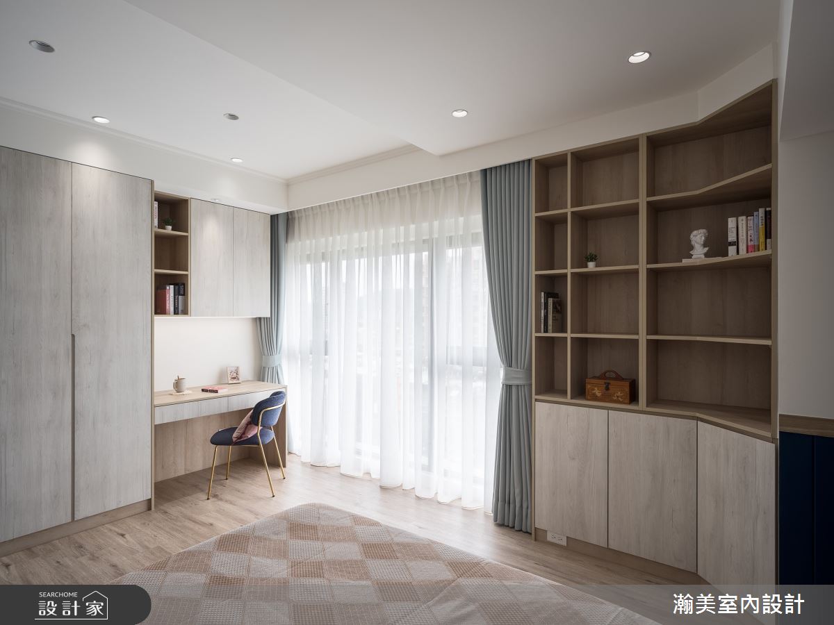 60坪新成屋(5年以下)＿美式風臥室案例圖片＿瀚美室內設計＿瀚美_裸心納景之23