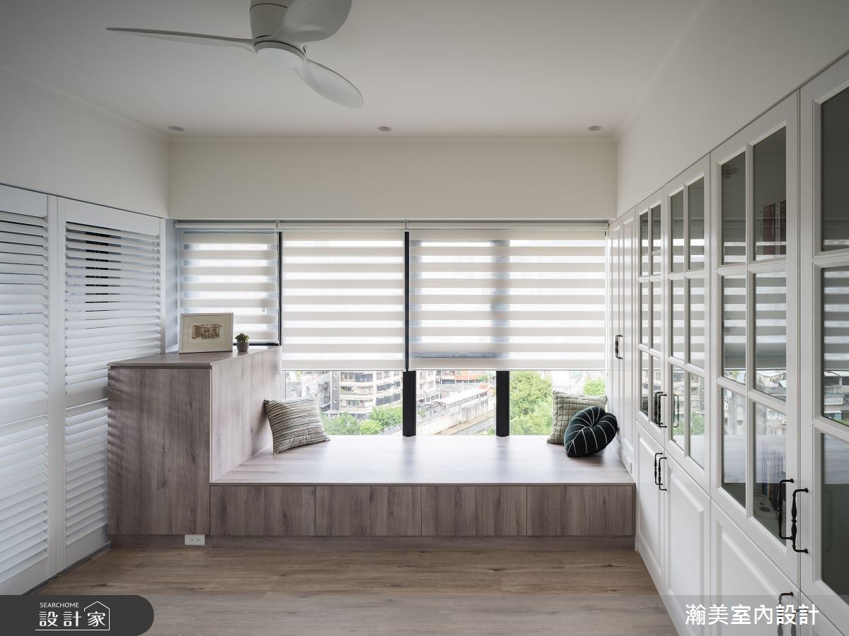 60坪新成屋(5年以下)＿美式風書房臥榻案例圖片＿瀚美室內設計＿瀚美_裸心納景之13