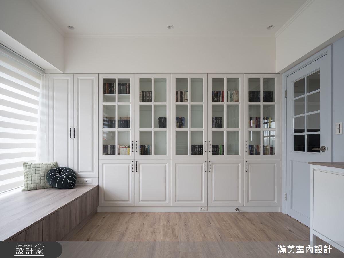 60坪新成屋(5年以下)＿美式風書房臥榻案例圖片＿瀚美室內設計＿瀚美_裸心納景之14