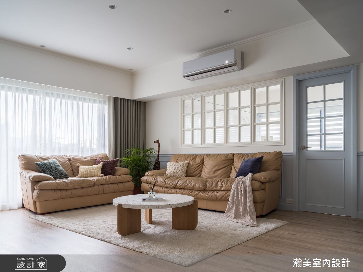 60坪新成屋(5年以下)＿美式風客廳案例圖片＿瀚美室內設計＿瀚美_裸心納景之10