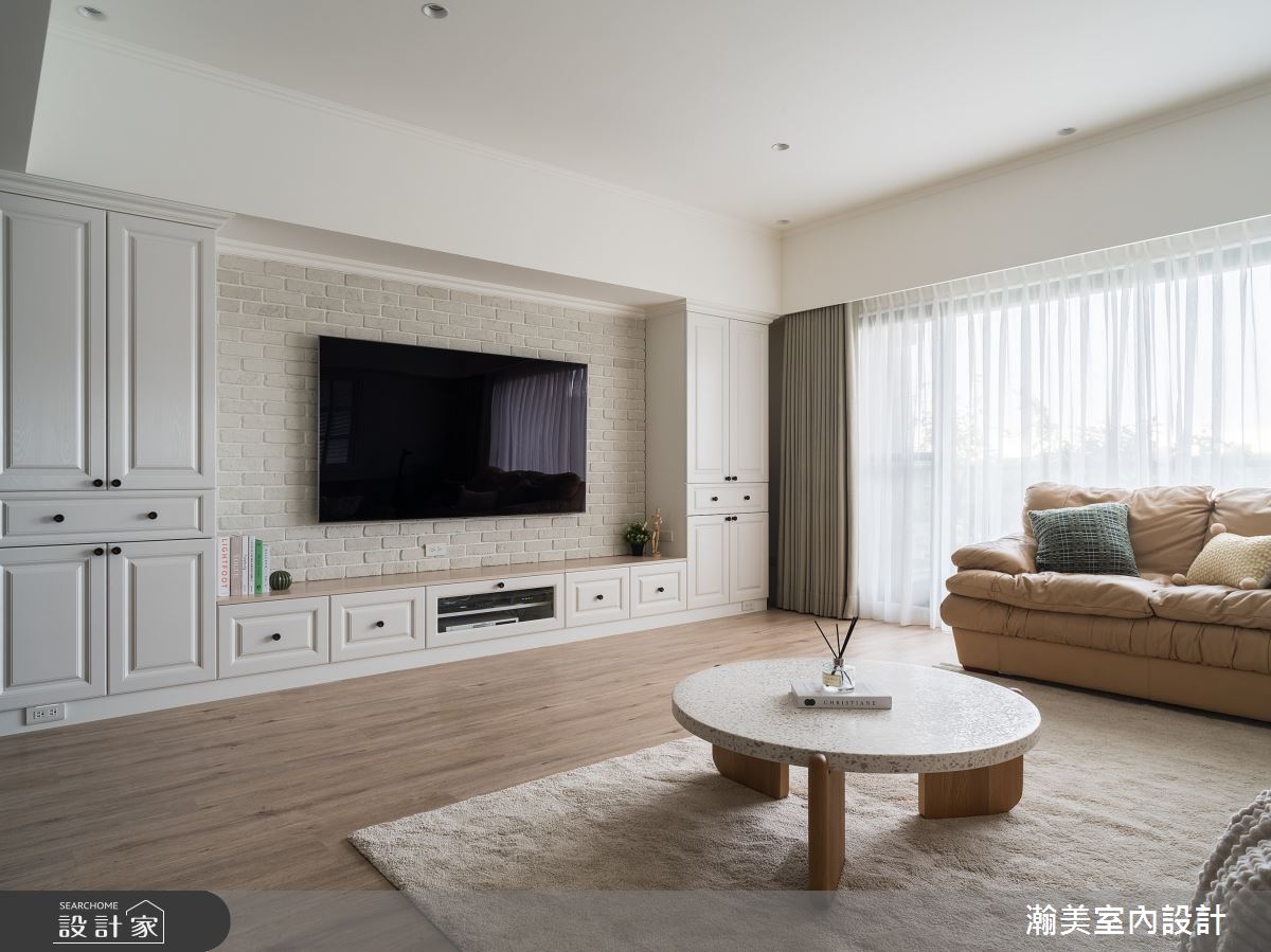 60坪新成屋(5年以下)＿美式風客廳案例圖片＿瀚美室內設計＿瀚美_裸心納景之8