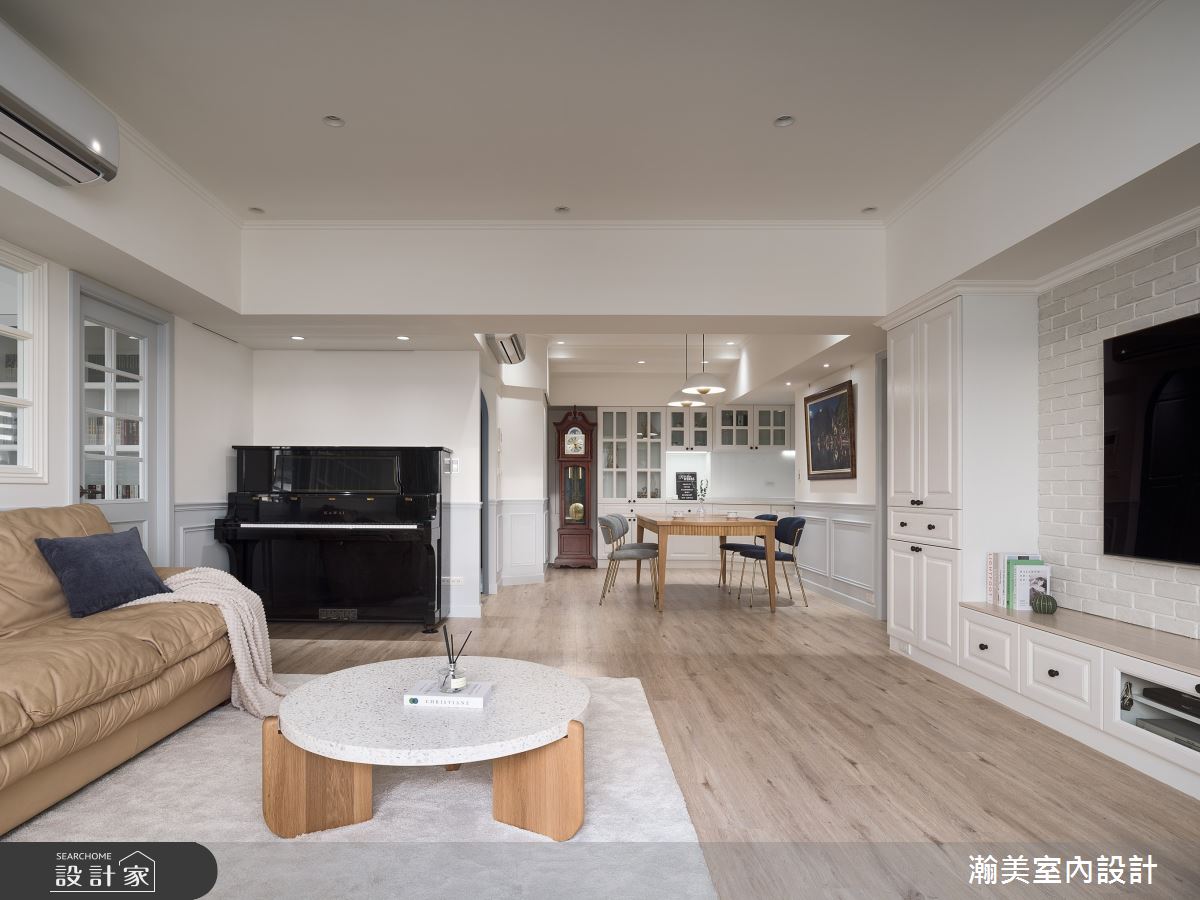 60坪新成屋(5年以下)＿美式風客廳餐廳案例圖片＿瀚美室內設計＿瀚美_裸心納景之7