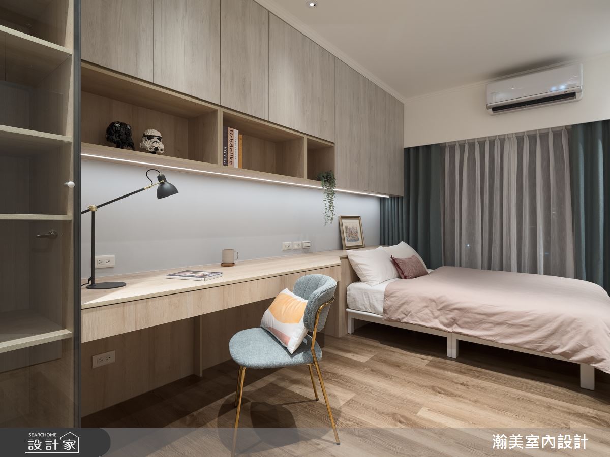 60坪新成屋(5年以下)＿美式風臥室案例圖片＿瀚美室內設計＿瀚美_裸心納景之25