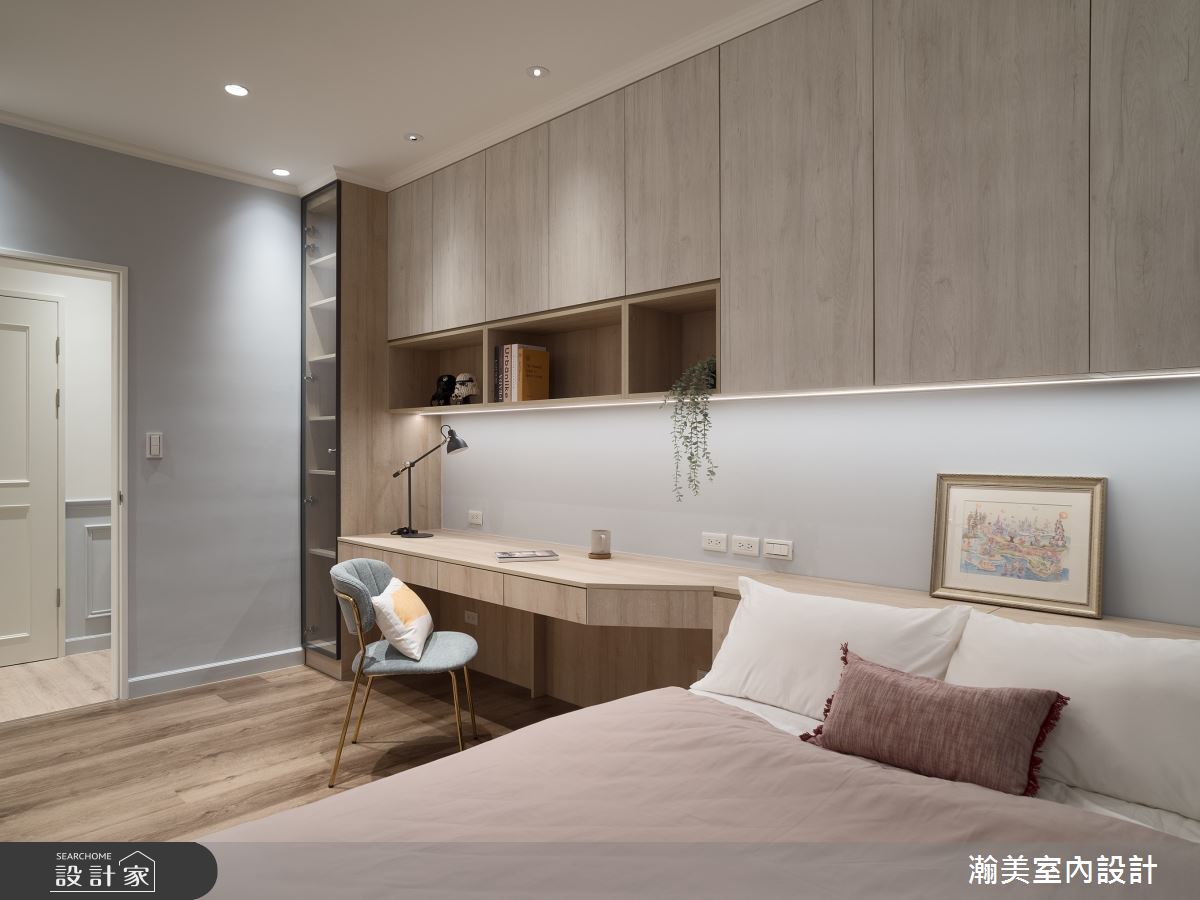 60坪新成屋(5年以下)＿美式風臥室案例圖片＿瀚美室內設計＿瀚美_裸心納景之27