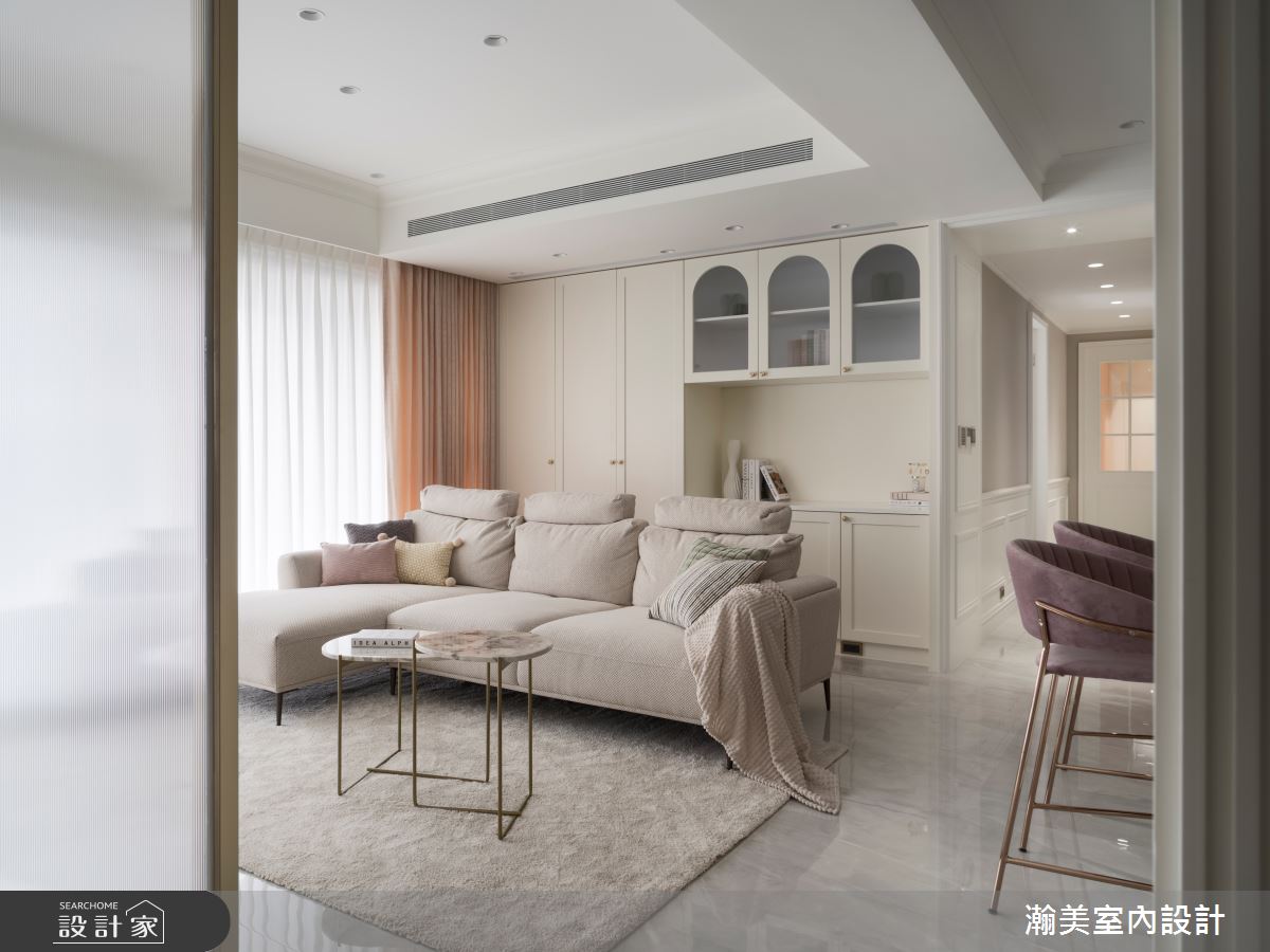 新成屋(5年以下)＿美式風客廳吧檯案例圖片＿瀚美室內設計＿瀚美_理想中的法式輕奢之2