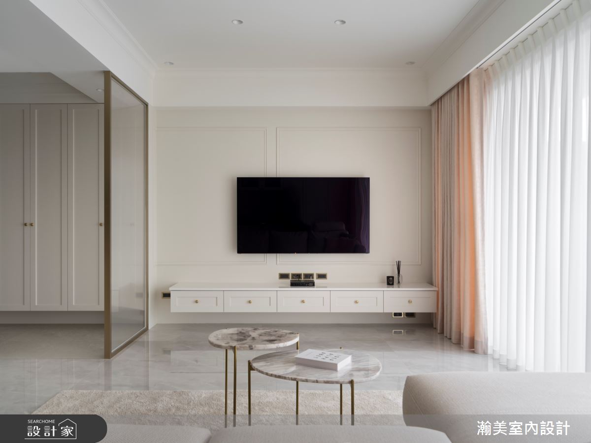 新成屋(5年以下)＿美式風客廳案例圖片＿瀚美室內設計＿瀚美_理想中的法式輕奢之9