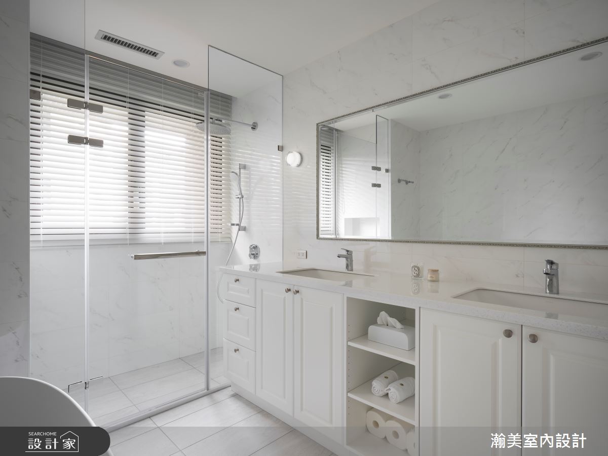 49坪毛胚屋＿休閒美式風浴室案例圖片＿瀚美室內設計＿瀚美_漢普頓風情之19