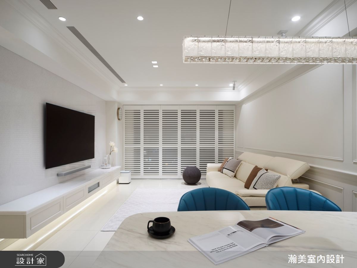 27坪中古屋(5~15年)＿美式風客廳餐廳案例圖片＿瀚美室內設計＿瀚美_留白計畫之9
