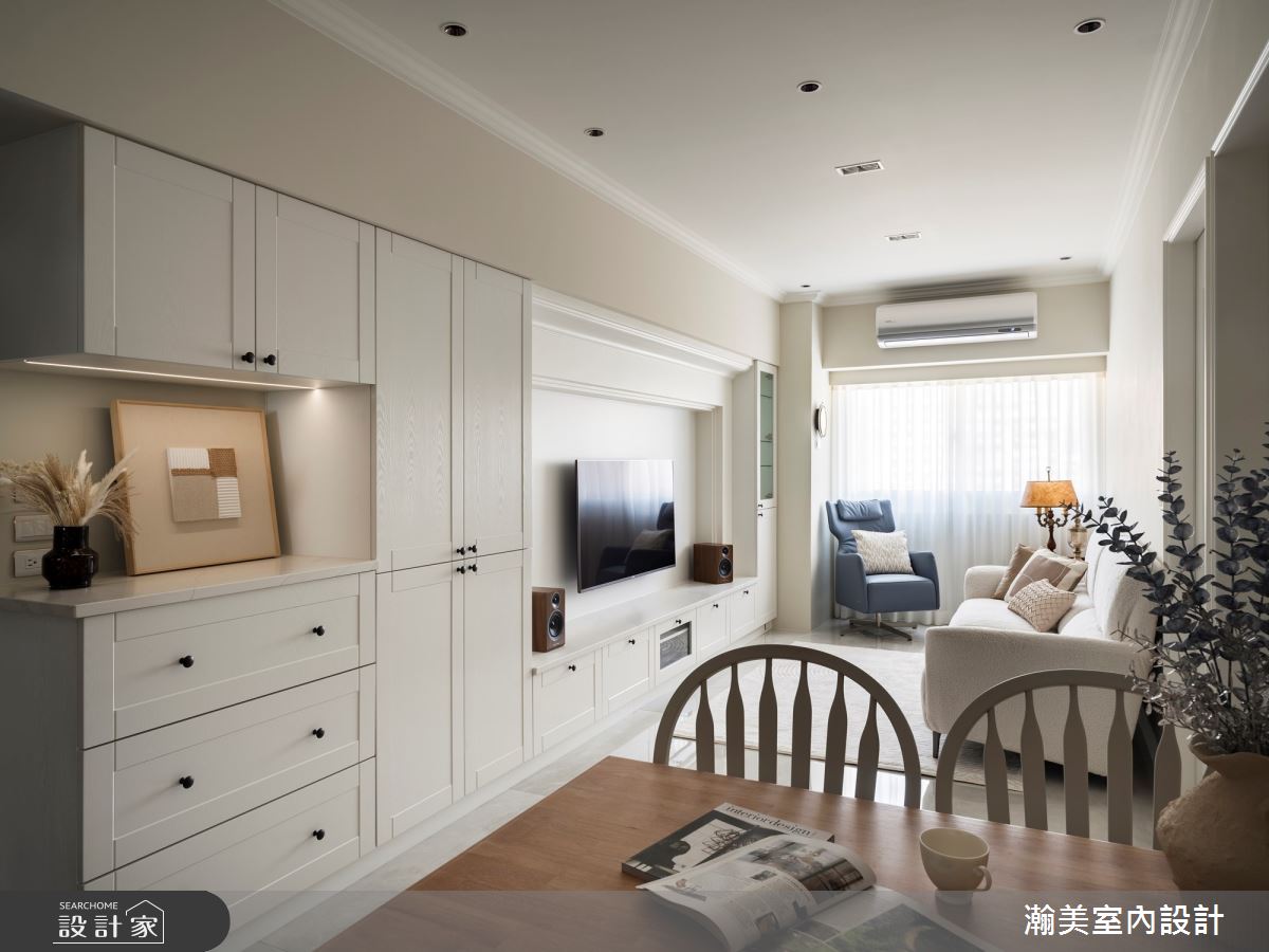 20坪中古屋(5~15年)＿美式風客廳餐廳案例圖片＿瀚美室內設計＿瀚美_冉冉愛藏之3