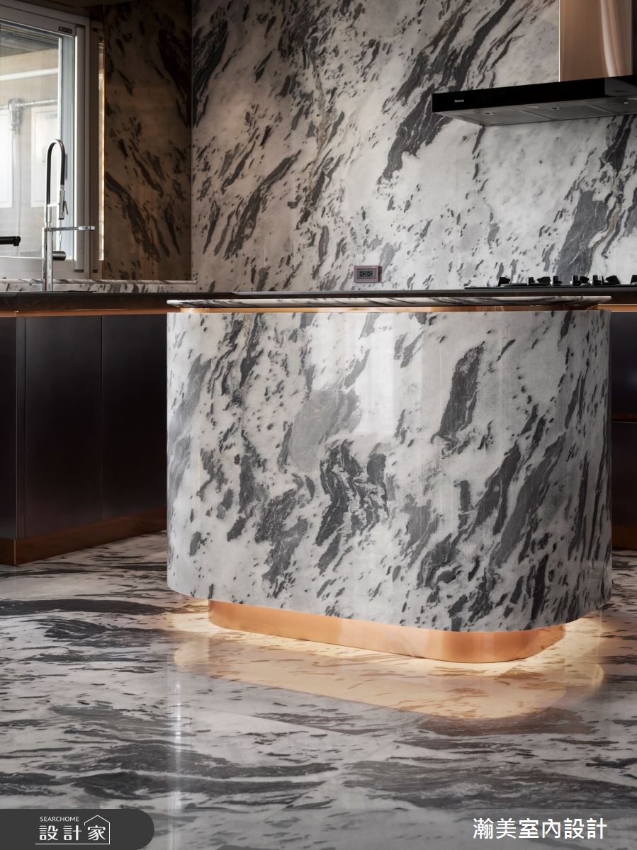 76坪老屋(16~30年)＿奢華風中島案例圖片＿瀚美室內設計＿瀚美_華美的時光典藏所之10