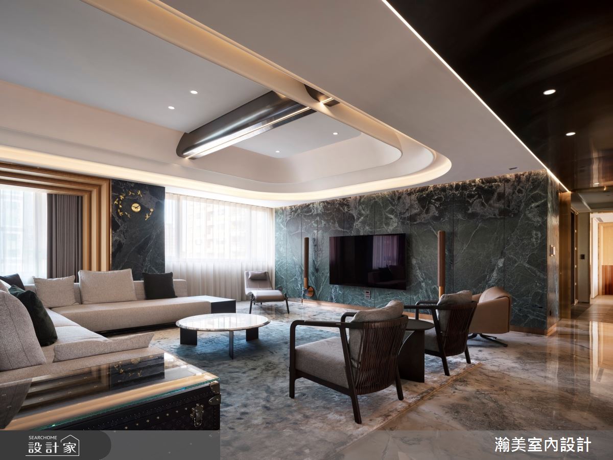 76坪老屋(16~30年)＿奢華風客廳案例圖片＿瀚美室內設計＿瀚美_華美的時光典藏所之14