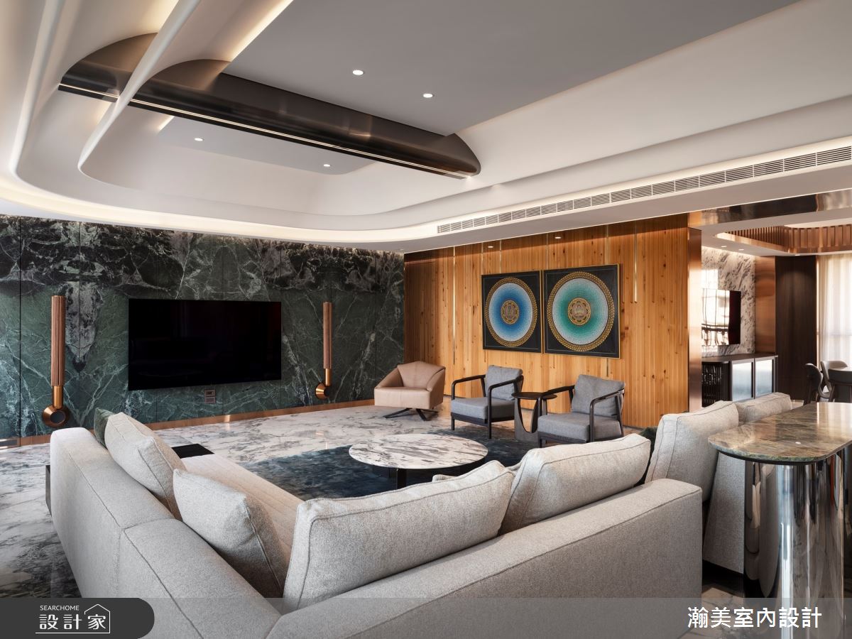 76坪老屋(16~30年)＿奢華風客廳案例圖片＿瀚美室內設計＿瀚美_華美的時光典藏所之17