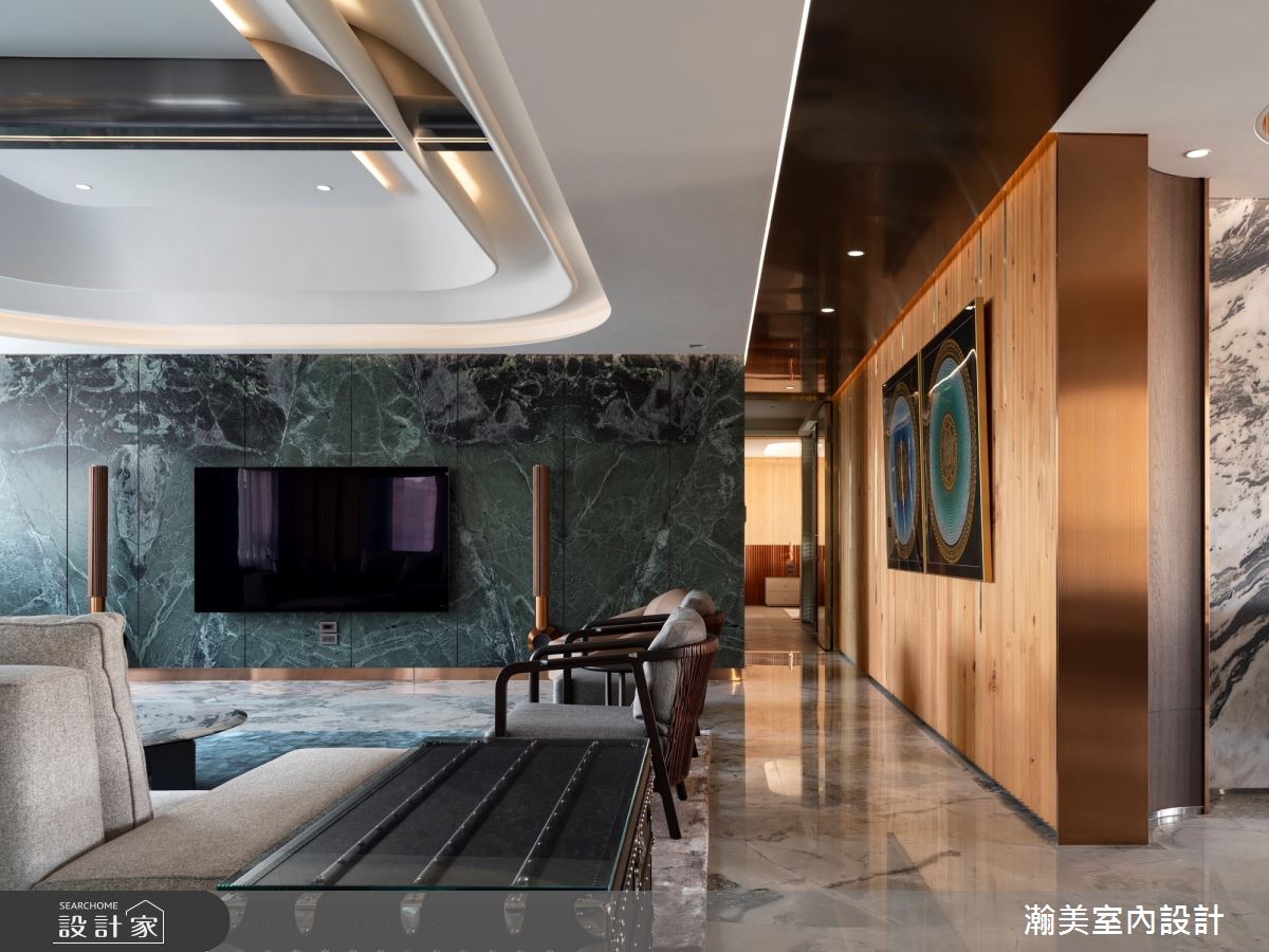 76坪老屋(16~30年)＿奢華風客廳案例圖片＿瀚美室內設計＿瀚美_華美的時光典藏所之16