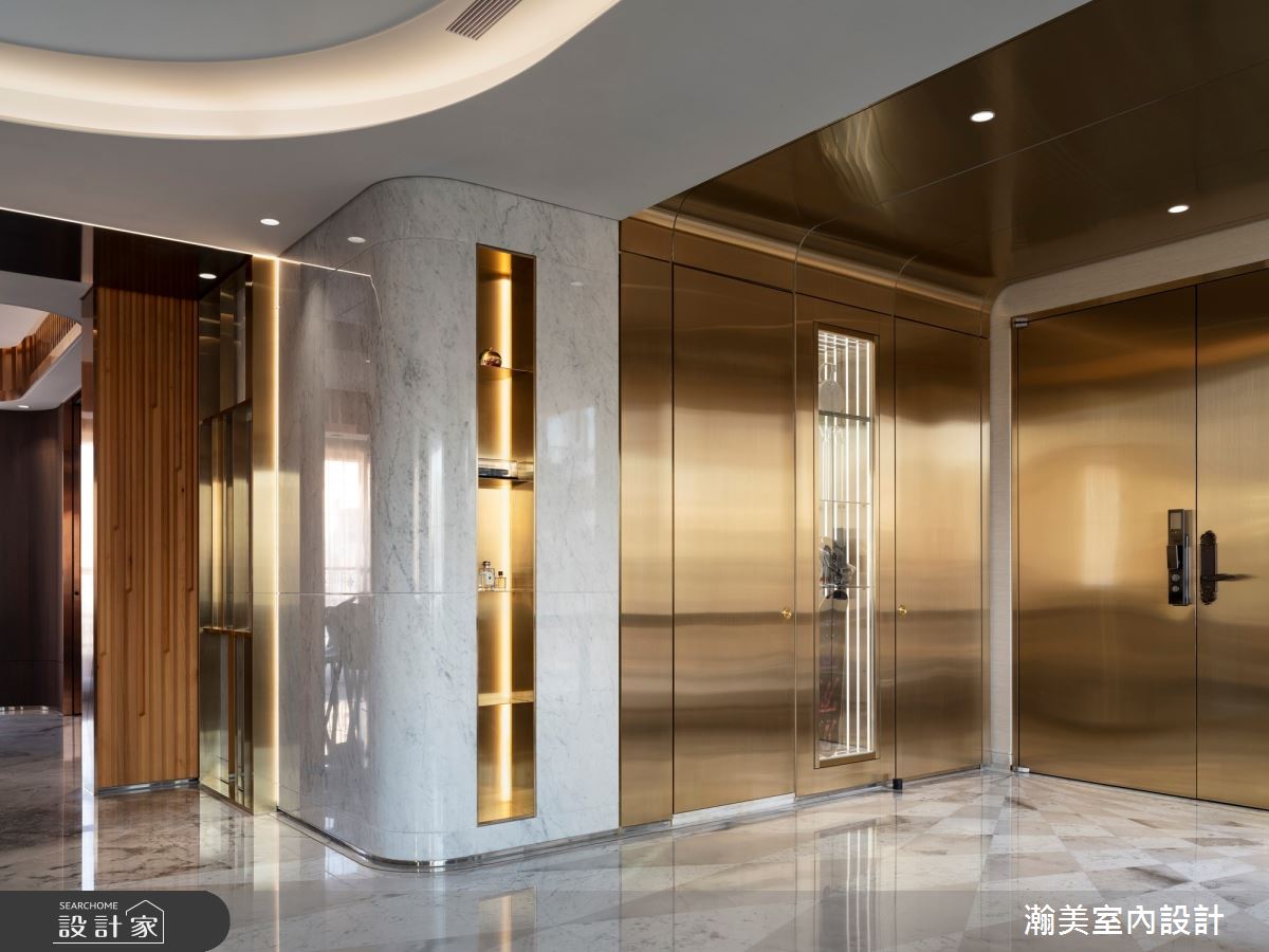 76坪老屋(16~30年)＿奢華風玄關案例圖片＿瀚美室內設計＿瀚美_華美的時光典藏所之1