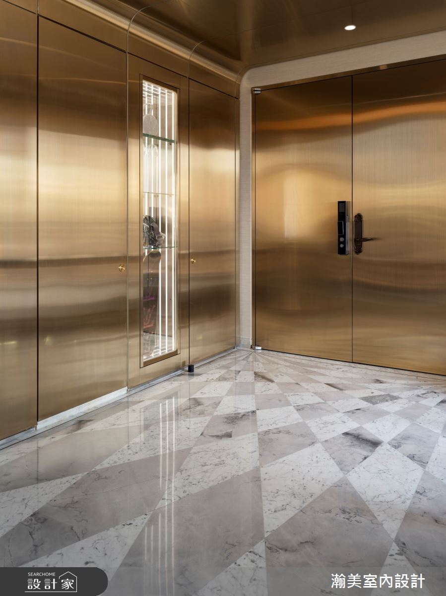 76坪老屋(16~30年)＿奢華風玄關案例圖片＿瀚美室內設計＿瀚美_華美的時光典藏所之2