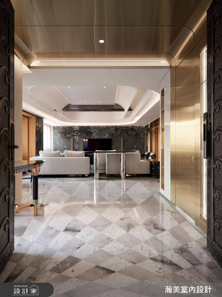 76坪老屋(16~30年)＿奢華風玄關案例圖片＿瀚美室內設計＿瀚美_華美的時光典藏所之4