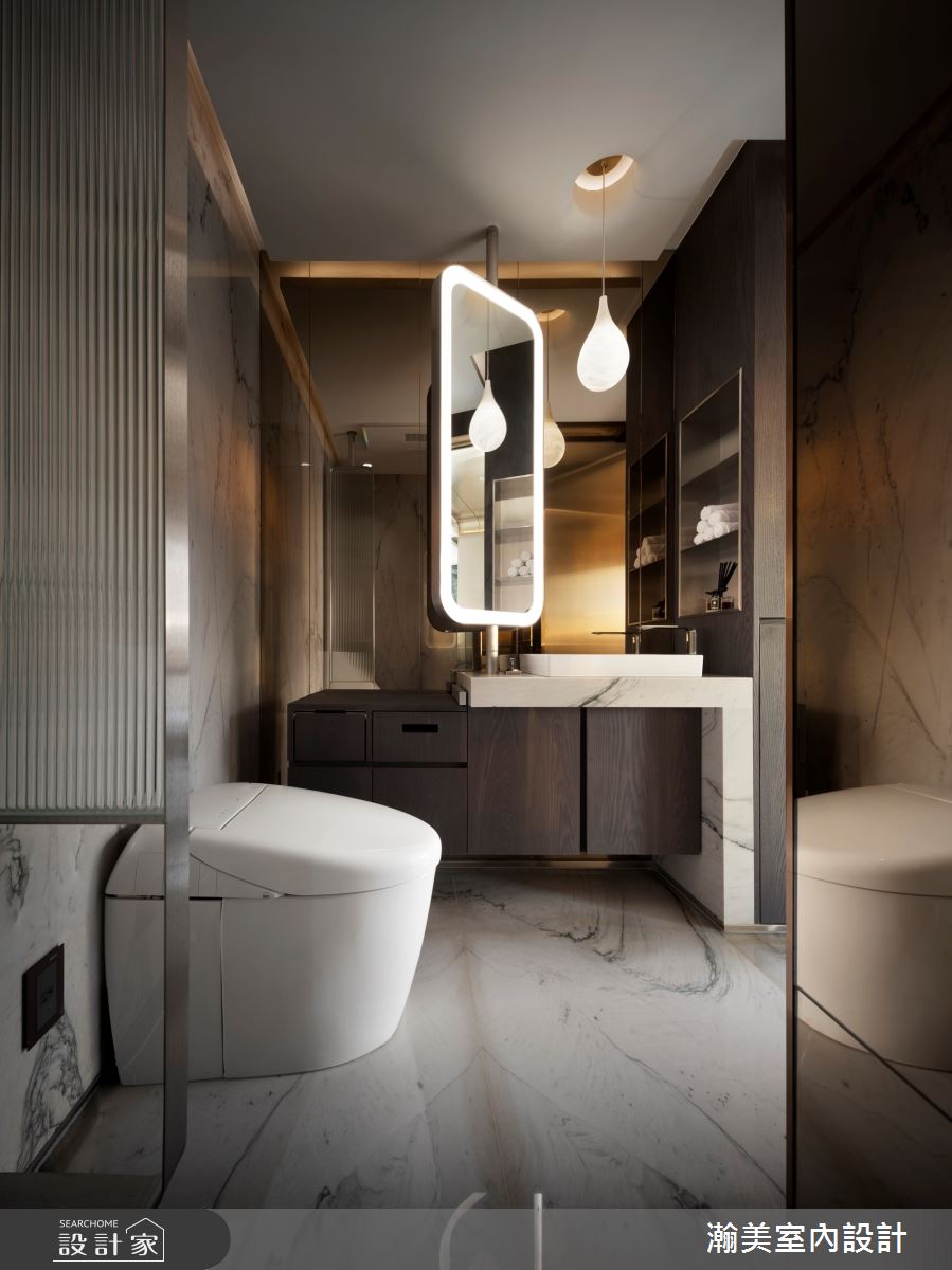 76坪老屋(16~30年)＿奢華風浴室案例圖片＿瀚美室內設計＿瀚美_華美的時光典藏所之20