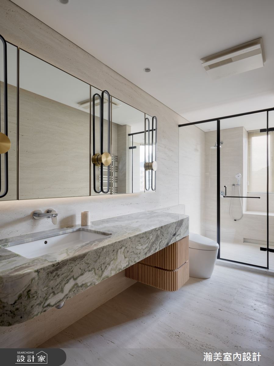 76坪老屋(16~30年)＿奢華風浴室案例圖片＿瀚美室內設計＿瀚美_華美的時光典藏所之31