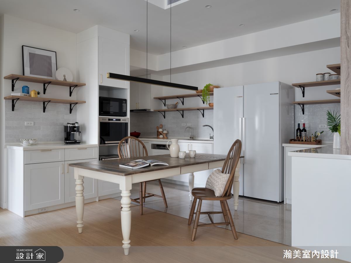 28坪毛胚屋＿美式風餐廳廚房案例圖片＿瀚美室內設計＿瀚美_美式無印ｘ家生活之4