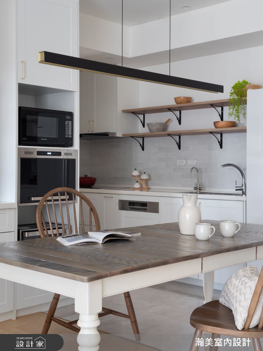 28坪毛胚屋＿美式風餐廳廚房案例圖片＿瀚美室內設計＿瀚美_美式無印ｘ家生活之5