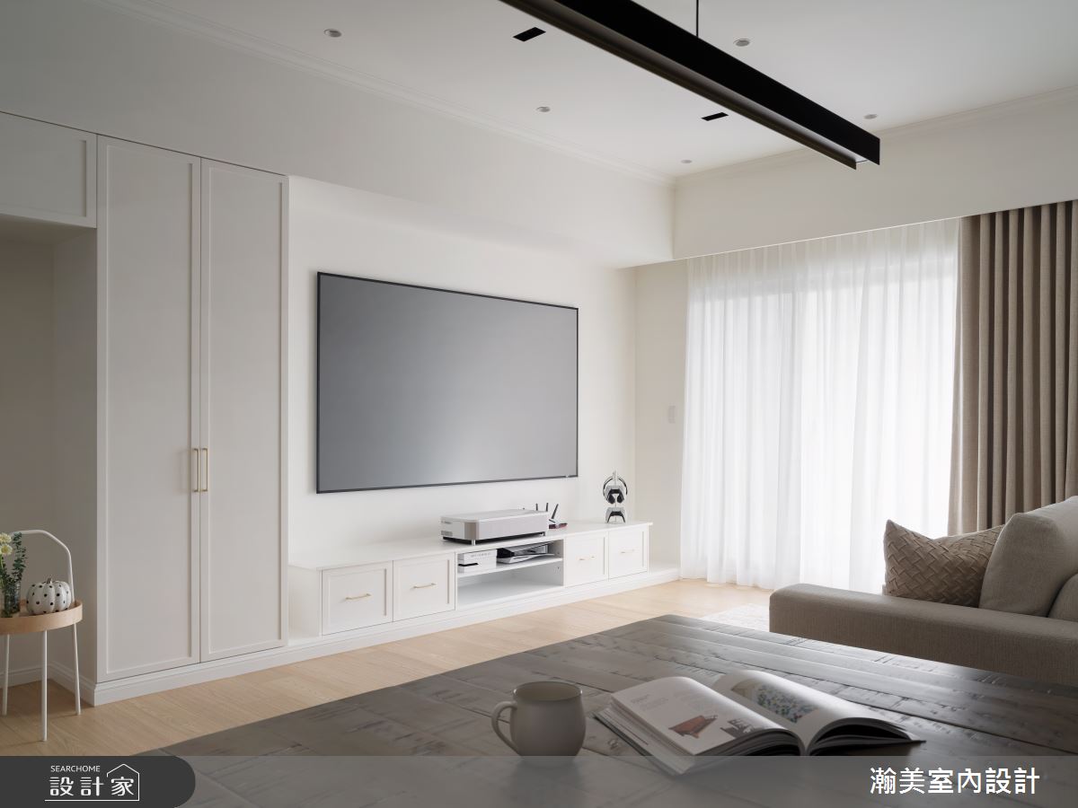 28坪毛胚屋＿美式風客廳案例圖片＿瀚美室內設計＿瀚美_美式無印ｘ家生活之10
