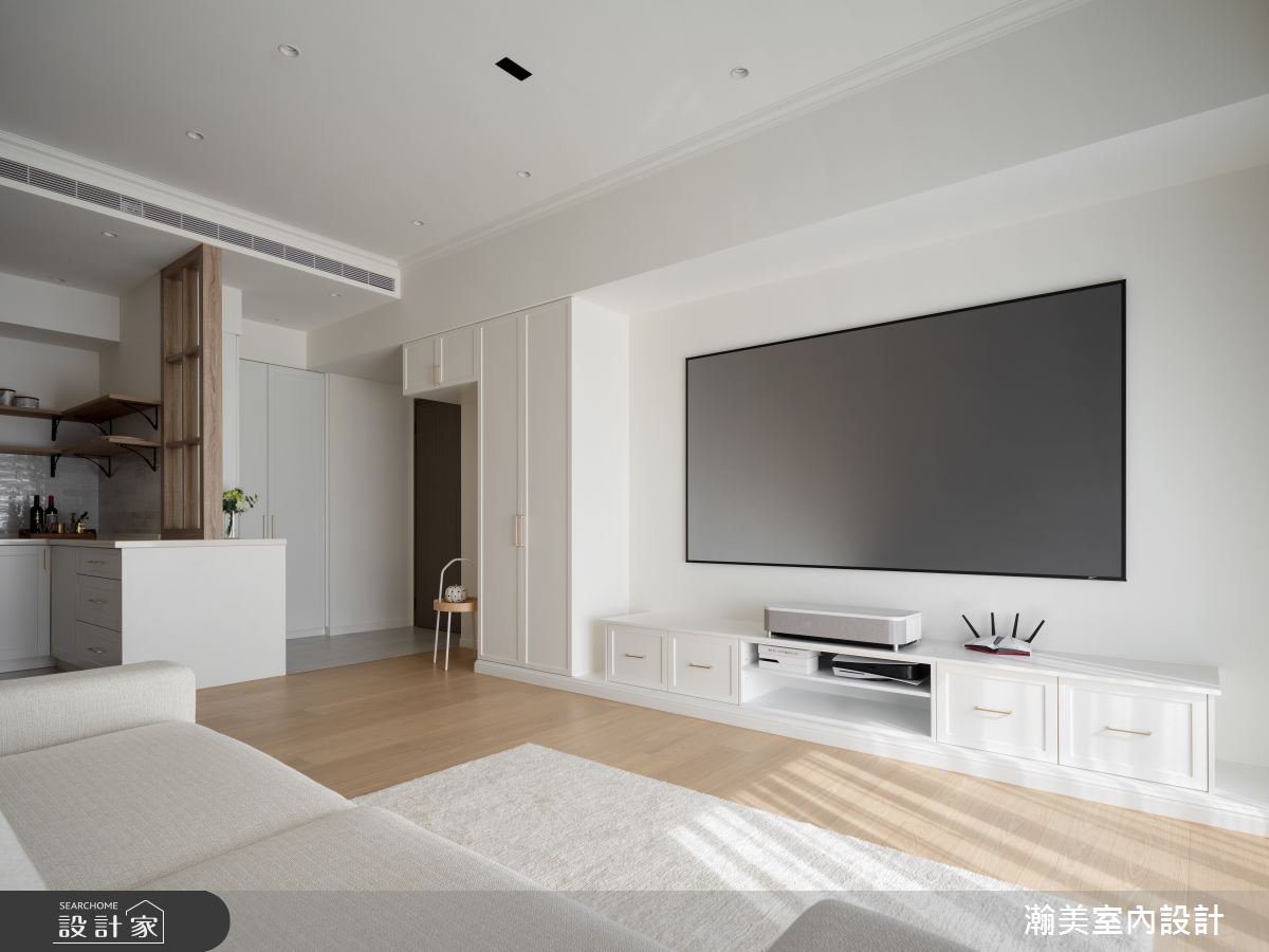 28坪毛胚屋＿美式風客廳案例圖片＿瀚美室內設計＿瀚美_美式無印ｘ家生活之8