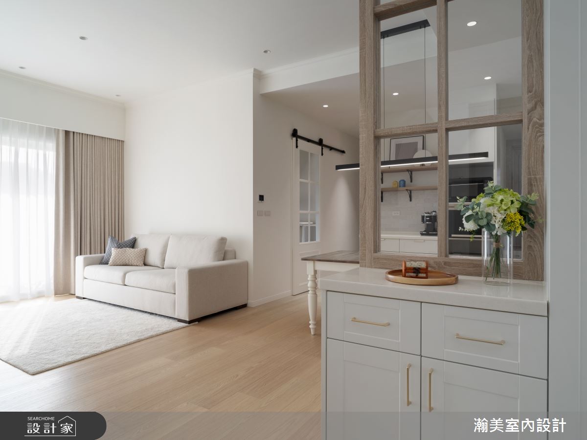 28坪毛胚屋＿美式風客廳案例圖片＿瀚美室內設計＿瀚美_美式無印ｘ家生活之2