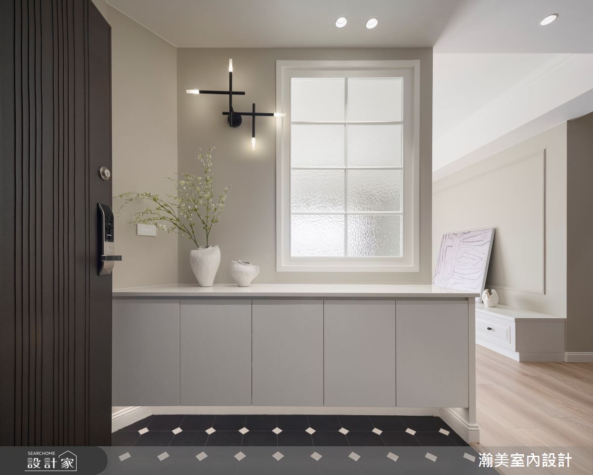 34坪新成屋(5年以下)＿美式風玄關案例圖片＿瀚美室內設計＿瀚美_優雅風格日記之1