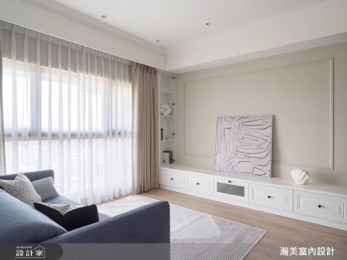 34坪新成屋(5年以下)＿美式風客廳案例圖片＿瀚美室內設計＿瀚美_優雅風格日記之5