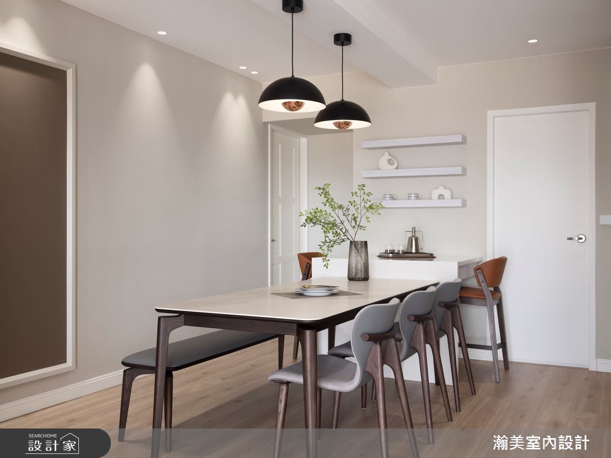 34坪新成屋(5年以下)＿美式風餐廳案例圖片＿瀚美室內設計＿瀚美_優雅風格日記之12
