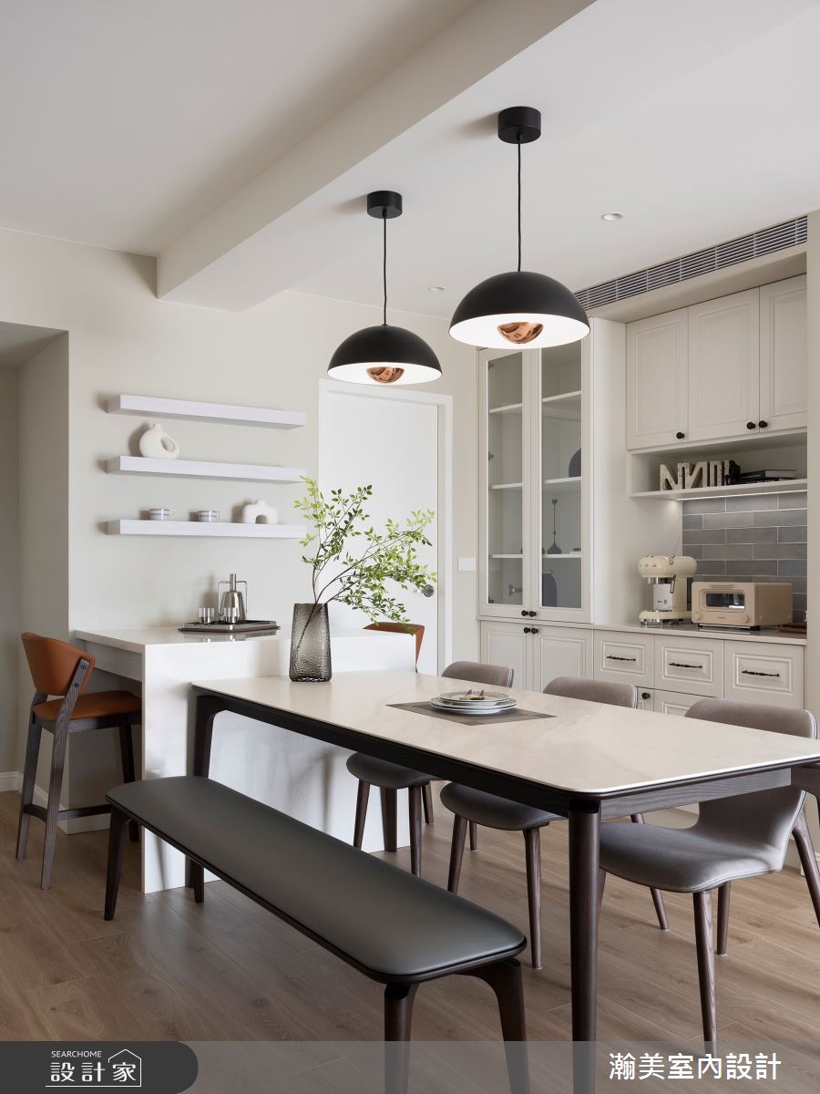 34坪新成屋(5年以下)＿美式風餐廳中島案例圖片＿瀚美室內設計＿瀚美_優雅風格日記之2476