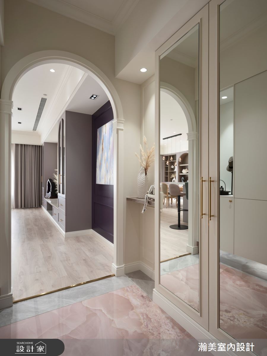 40坪中古屋(5~15年)＿美式風玄關案例圖片＿瀚美室內設計＿瀚美_繽紛糖果罐之2