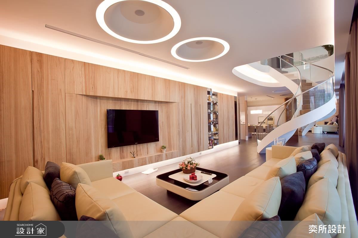 140坪新成屋(5年以下)＿現代風客廳案例圖片＿奕所設計＿奕所_02之2