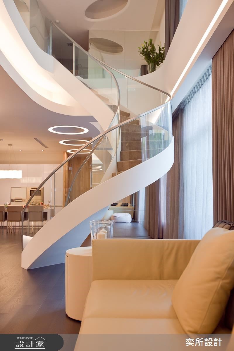 140坪新成屋(5年以下)＿現代風樓梯案例圖片＿奕所設計＿奕所_02之4