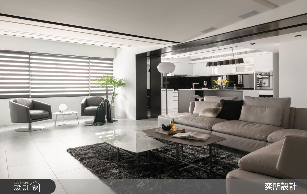 62坪中古屋(5~15年)＿現代風客廳案例圖片＿奕所設計＿奕所_12之1