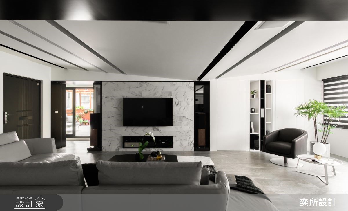 62坪中古屋(5~15年)＿現代風客廳案例圖片＿奕所設計＿奕所_12之3