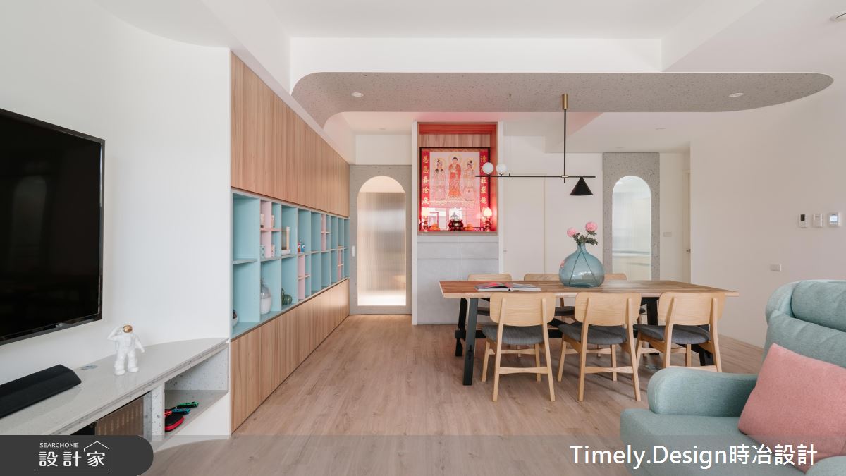 30坪新成屋(5年以下)＿北歐風客廳餐廳佛堂案例圖片＿時冶設計(時冶室內裝修股份有限公司)＿時冶_13之6