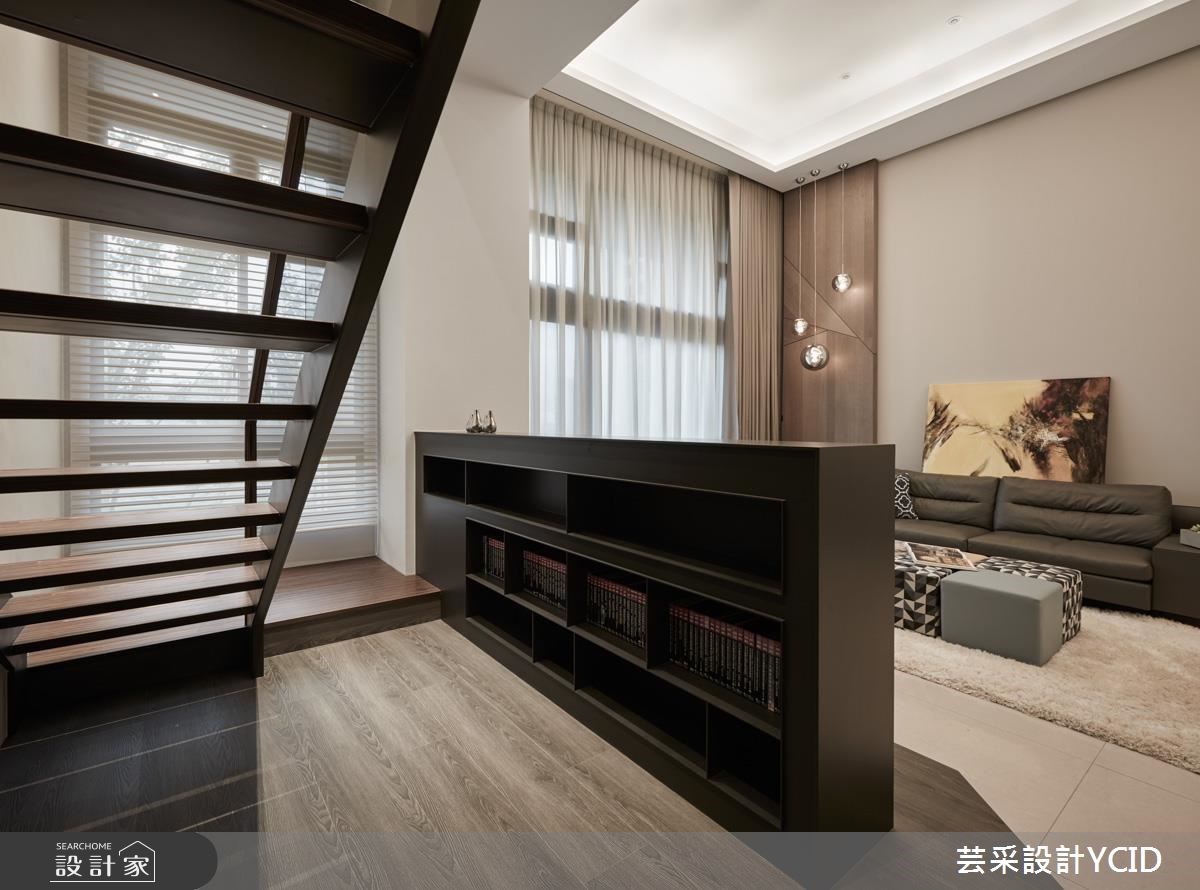 48坪新成屋(5年以下)＿現代風客廳案例圖片＿芸采設計＿芸采_01 微距光跡之5