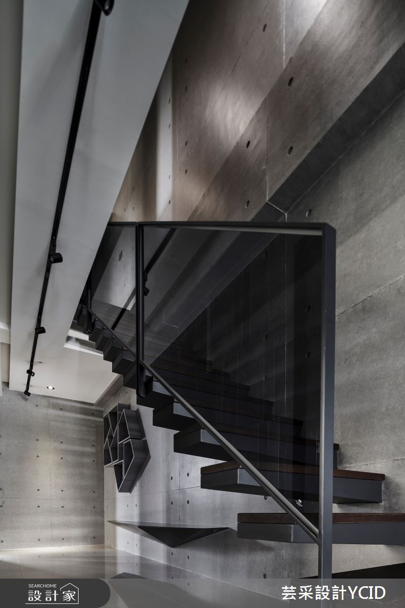 新成屋(5年以下)＿工業風樓梯案例圖片＿芸采設計＿芸采_08 Art Movement之17