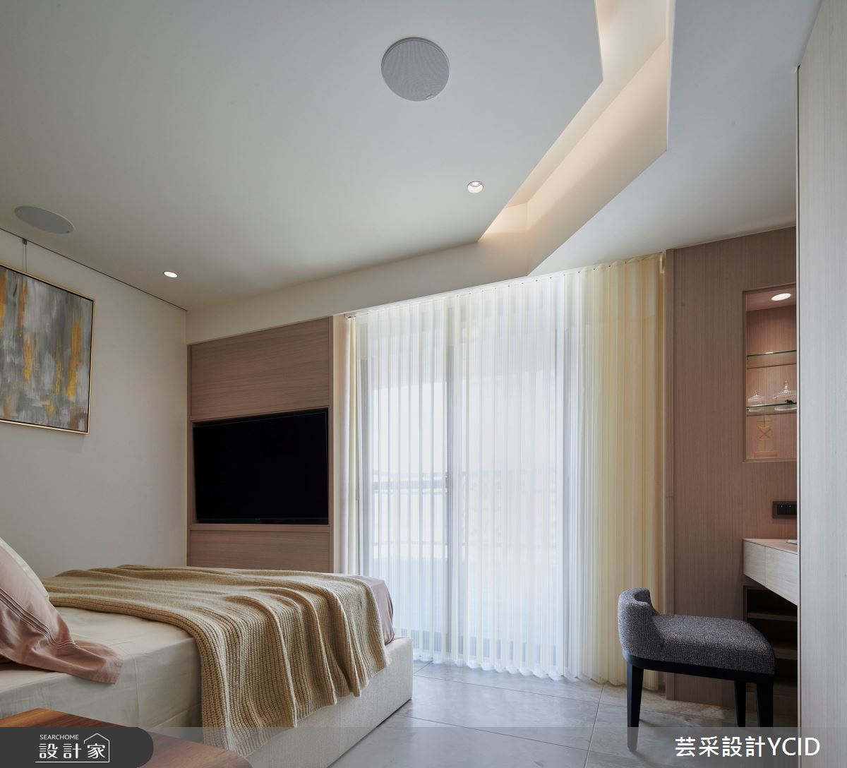 85坪新成屋(5年以下)＿現代風臥室案例圖片＿芸采設計＿芸采_11 海暮 ‧ 逸居 ​ Leisure by the sea之15