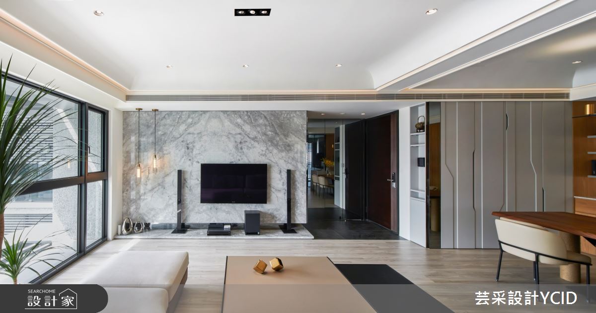 35坪新成屋(5年以下)＿混搭風客廳案例圖片＿芸采設計＿芸采_12 沐光 ‧ 沁暖之3