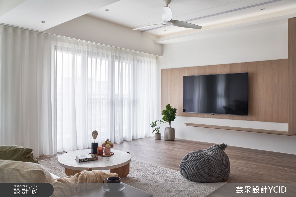 45坪新成屋(5年以下)＿日式無印風客廳案例圖片＿芸采設計＿芸采_14 純粹 Purely之1