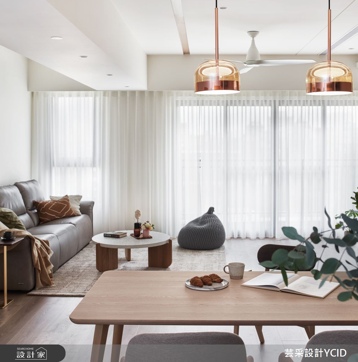 45坪新成屋(5年以下)＿日式無印風客廳餐廳案例圖片＿芸采設計＿芸采_14之8