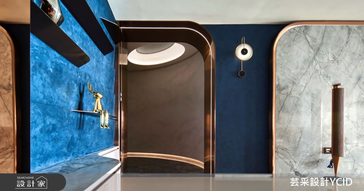 100坪新成屋(5年以下)＿混搭風客廳案例圖片＿芸采設計＿芸采_15 湛藍光景 Le grand bleu之2