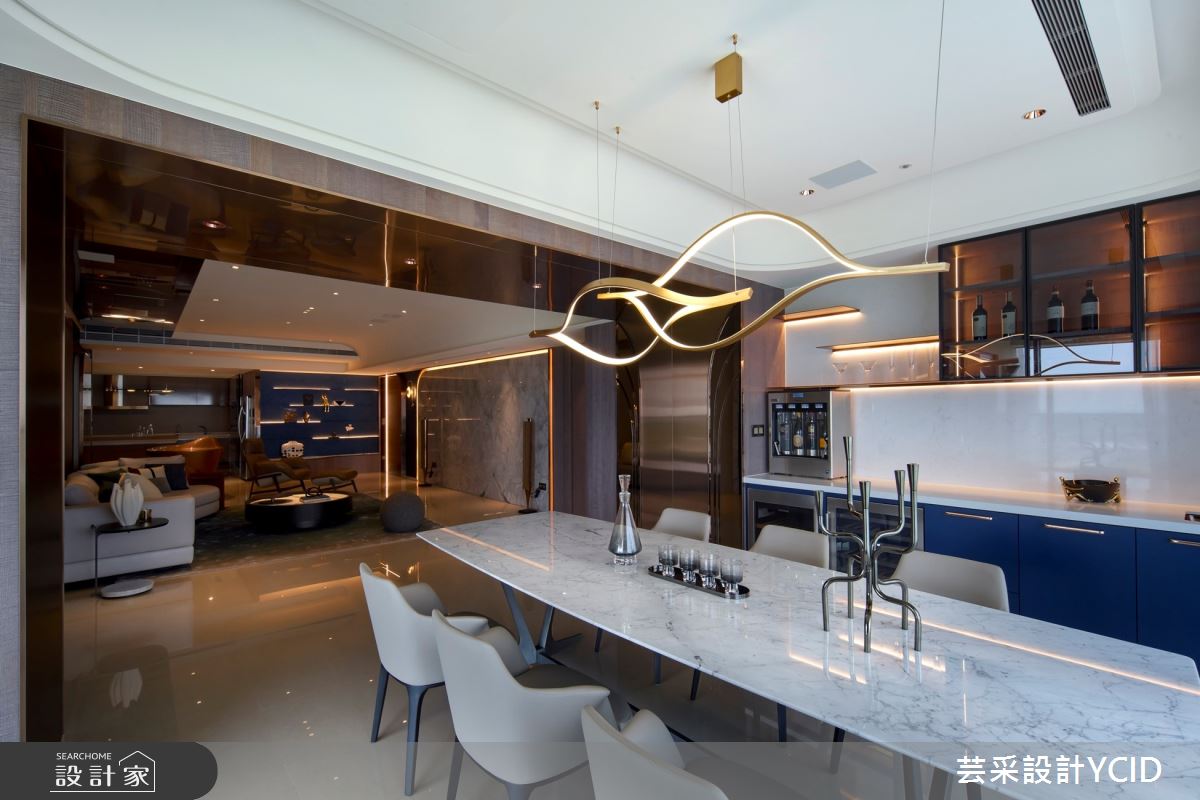 100坪新成屋(5年以下)＿混搭風餐廳案例圖片＿芸采設計＿芸采_15 湛藍光景 Le grand bleu之12