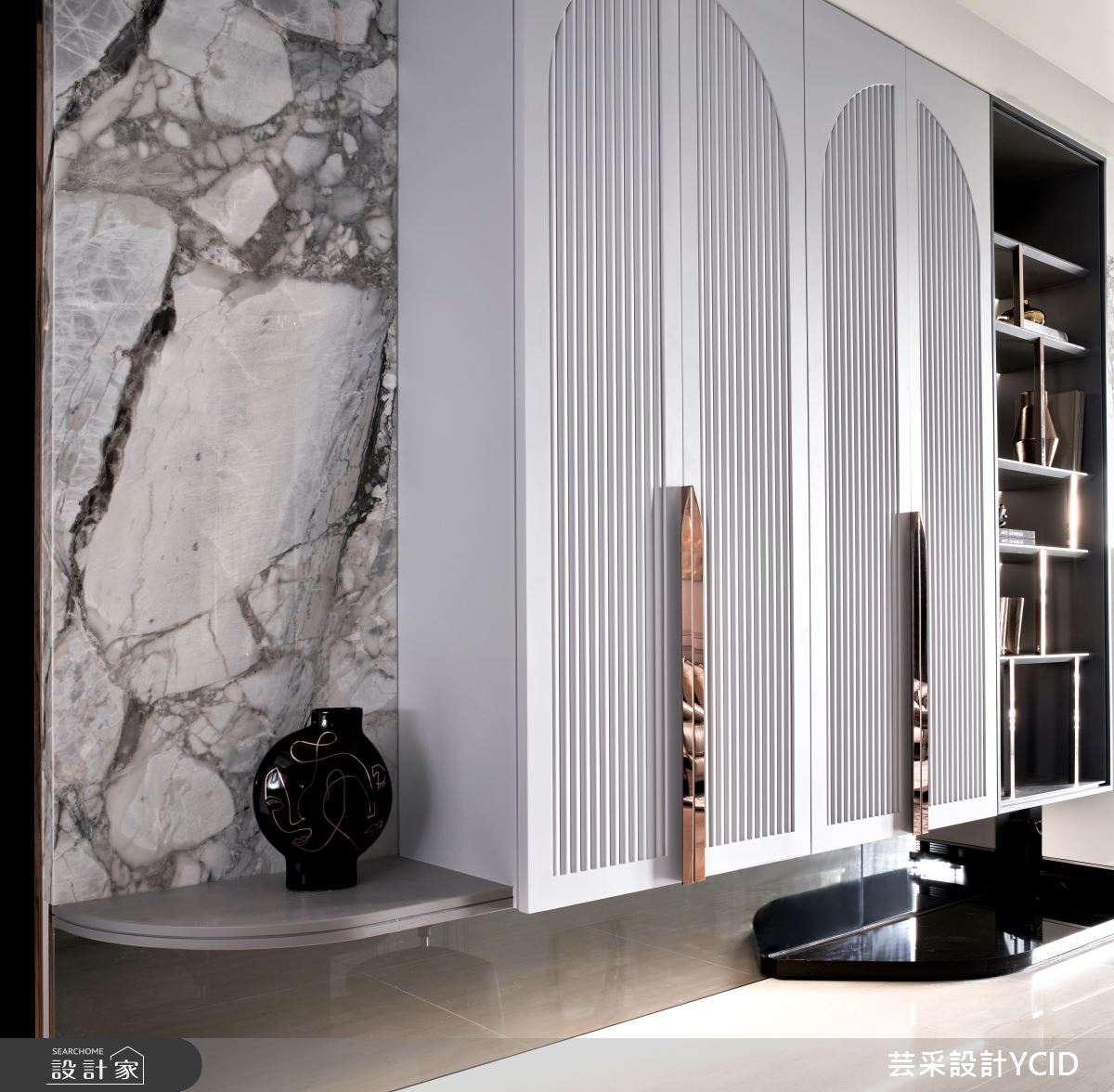 40坪新成屋(5年以下)＿混搭風玄關客廳案例圖片＿芸采設計＿芸采_16之973