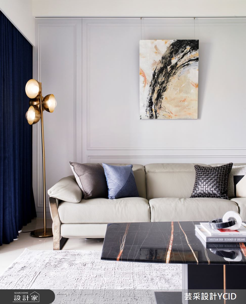 40坪新成屋(5年以下)＿混搭風客廳案例圖片＿芸采設計＿芸采_16 永恆 Timeless Flow之12